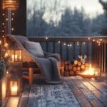 9 einfache und geniale Ideen, um Terrasse und Balkon winterlich zu dekorieren